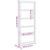 vidaXL Istállóajtó Természetes 80 x 2,5 x 208 cm Tömör fenyőfa