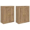 vidaXL Fali szekr&eacute;ny 2 db Artisan t&ouml;lgy 69,5 x 34 x 90 cm Szerelt Fa