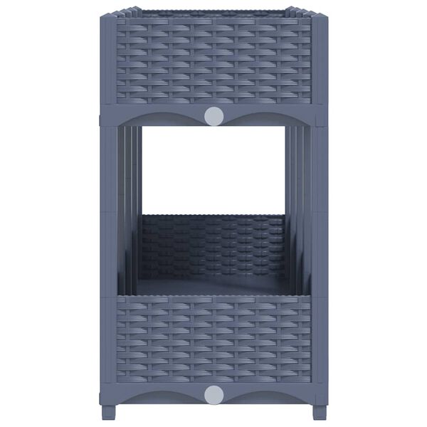 vidaXL polipropilén magaságyás 160 x 40 x 71 cm