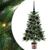 vidaXL Kar&aacute;csonyfa 150 LED-del &aacute;llv&aacute;nnyal Z&ouml;ld 65 cm PE