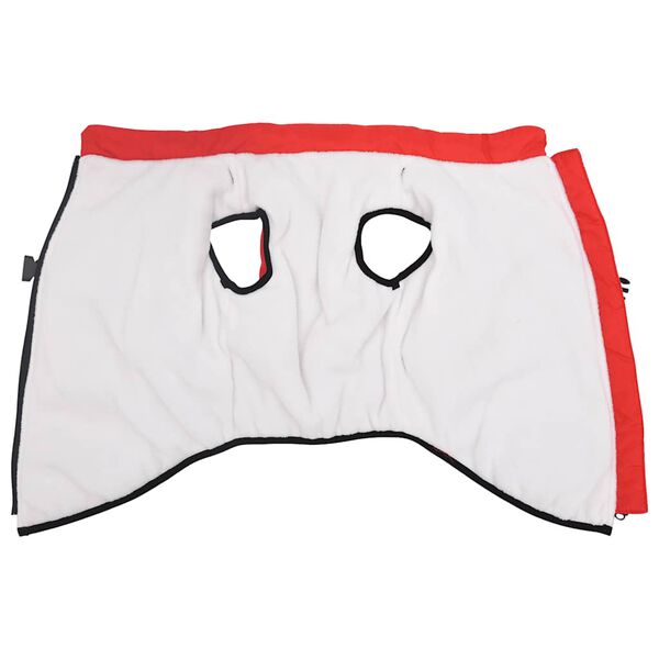 vidaXL piros kutyakabát hámmal Vízálló fényvisszaverő L48