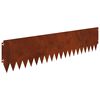 vidaXL Fűszeg&eacute;lyez&eacute;s 20 db 103 x 25 cm Ac&eacute;l Rozsd&aacute;s