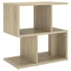 vidaXL sonoma t&ouml;lgy sz&iacute;nű szerelt fa &eacute;jjeliszekr&eacute;ny 50 x 30 x 51,5 cm