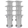 vidaXL 8 darab kerek kr&oacute;m kanap&eacute;l&aacute;b 120 mm