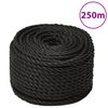 vidaXL fekete polipropil&eacute;n munkak&ouml;t&eacute;l 14 mm 250 m