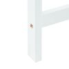 vidaXL &Eacute;tkező Sz&eacute;kek 2 pcs Feh&eacute;r 40 x 47,5 x 99,5 cm T&ouml;m&ouml;r Gumi Fa