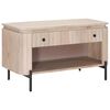 vidaXL Cipőpad fi&oacute;kkal 85 x 37 x 48 cm T&ouml;m&ouml;r Mang&oacute;fa &eacute;s Műszaki Fa