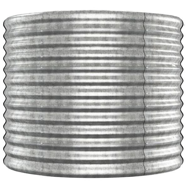 vidaXL ez&uuml;stsz&iacute;nű porsz&oacute;rt ac&eacute;l kerti magas&aacute;gy&aacute;s 512x80x68 cm