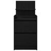 vidaXL 2 db fekete &eacute;jjeliszekr&eacute;nyek 2 fi&oacute;kkal 38x34x80 cm