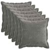 vidaXL P&aacute;rna huzat 6 db HOUTEN S&ouml;t&eacute;tsz&uuml;rke 40 x 40 cm Chenille Sz&ouml;vet