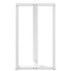 vidaXL 2 db feh&eacute;r, T-alak&uacute; ac&eacute;l b&aacute;rasztall&aacute;b 60x35x(100-101) cm
