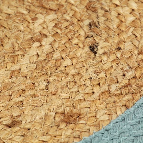 vidaXL 6 db term&eacute;szetes &eacute;s z&ouml;ld juta-pamut al&aacute;t&eacute;t 38 cm