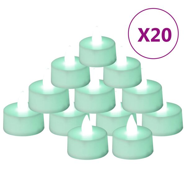 vidaXL 20 db sz&iacute;nes elektromos l&aacute;ngmentes LED-es team&eacute;cses