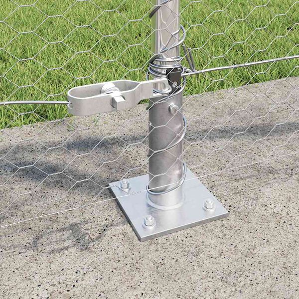 vidaXL Ker&iacute;t&eacute;soszlop Ez&uuml;st 50 x 0,8 m (25 mm h&aacute;l&oacute;) Ac&eacute;l