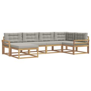 vidaXL K&uuml;lt&eacute;ri kanap&eacute; szett 5 pcs Feh&eacute;r &eacute;s Vil&aacute;gossz&uuml;rke Poli&eacute;szter