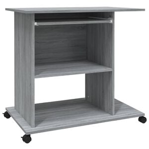 vidaXL sz&uuml;rke sonoma sz&iacute;nű szerelt fa sz&aacute;m&iacute;t&oacute;g&eacute;pasztal 80 x 50 x 75 cm