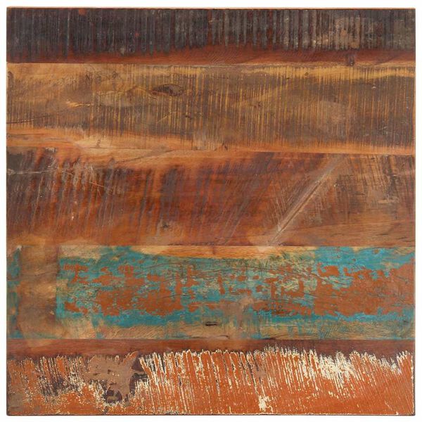 vidaXL n&eacute;gysz&ouml;gű t&ouml;m&ouml;r &uacute;jrahasznos&iacute;tott fa asztallap 60x60 cm 25-27 mm