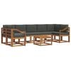 vidaXL K&uuml;lt&eacute;ri kanap&eacute; szett 8 db Term&eacute;szetes &eacute;s antracit