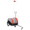 vidaXL fekete-narancss&aacute;rga vas ker&eacute;kp&aacute;r-ut&aacute;nfut&oacute; 30 kg