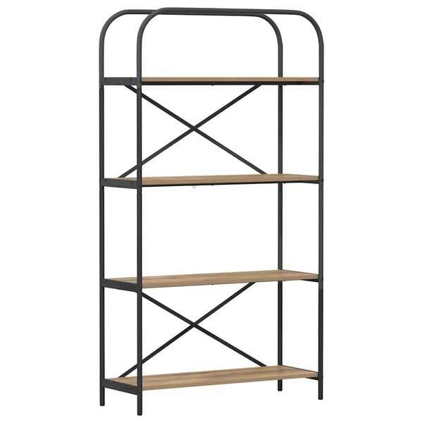 vidaXL K&ouml;nyvespolc Artisan t&ouml;lgy 80 x 30 x 146 cm Faanyag