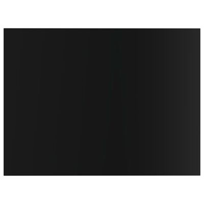 vidaXL 8 db magasfényű fekete forgácslap könyvespolc 40 x 30 x 1,5 cm