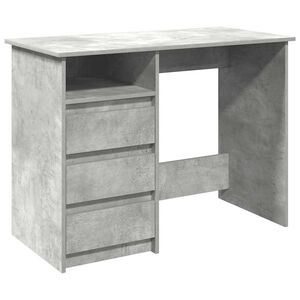 vidaXL betonsz&uuml;rke szerelt fa &iacute;r&oacute;asztal 102x50x75 cm
