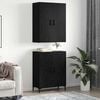 vidaXL Magasfi&uacute; Musta tammi 69,5 x 34 x 180 cm Faanyag