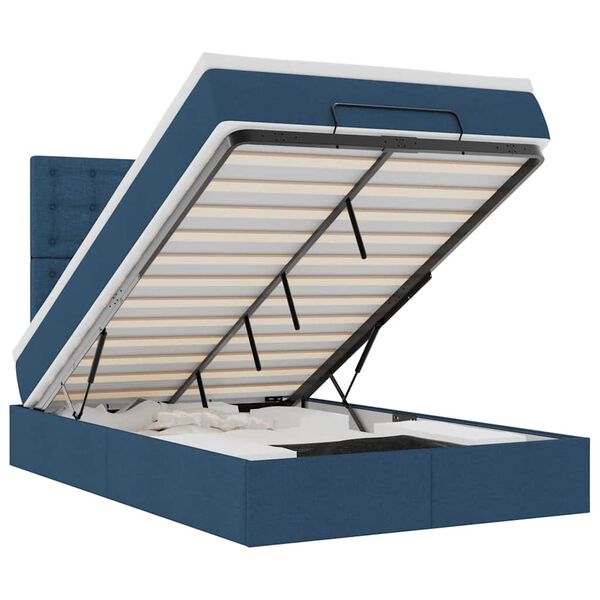 vidaXL Ottom&aacute;n &aacute;gykeret matraccal k&eacute;k 120x190 cm sz&ouml;vet