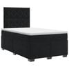 vidaXL Boxspring &aacute;gy matraccal fejt&aacute;ml&aacute;val Fekete 120 x 190 cm B&aacute;rsony