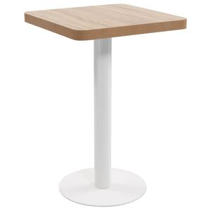 vidaXL vil&aacute;gosbarna MDF bisztr&oacute;asztal 50 x 50 cm