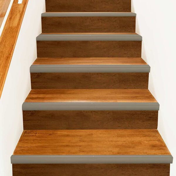 vidaXL Lépcsőélvédők 30 pcs pezsgőszín 67 cm Alumínium