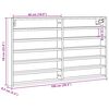 vidaXL betonsz&uuml;rke szerelt fa vitrinszekr&eacute;ny 100 x 8,5 x 58 cm