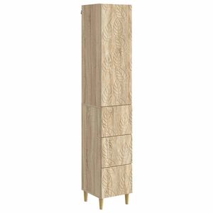 vidaXL Szekr&eacute;ny szett 2 db 33 x 34,5 x 90 cm Szerelt Fa Sonoma T&ouml;lgy