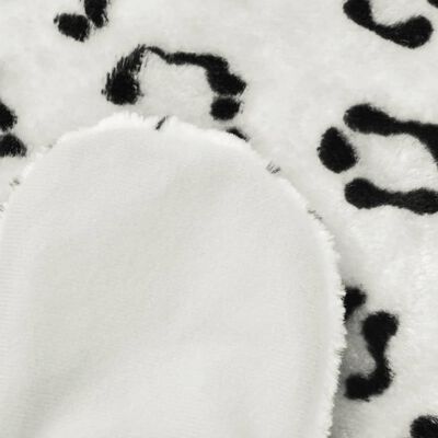 vidaXL fehér plüss leopárd szőnyeg 139 cm
