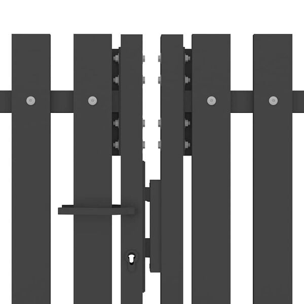 vidaXL antracit sz&iacute;nű ac&eacute;l ker&iacute;t&eacute;skapu 400 x 125 cm