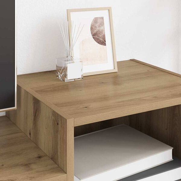 vidaXL TV szekr&eacute;ny Artisan t&ouml;lgy 160 x 35 x 55 cm Faanyag