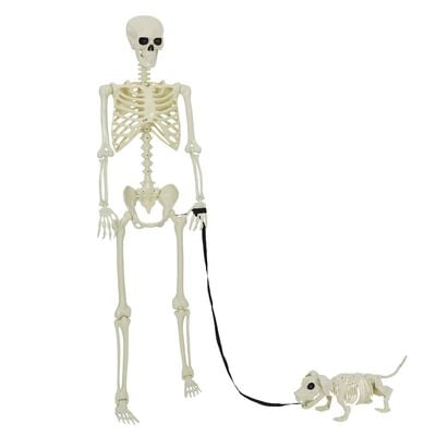 Halloween csontváz szett 2 db fehér 155 x 38,5 cm