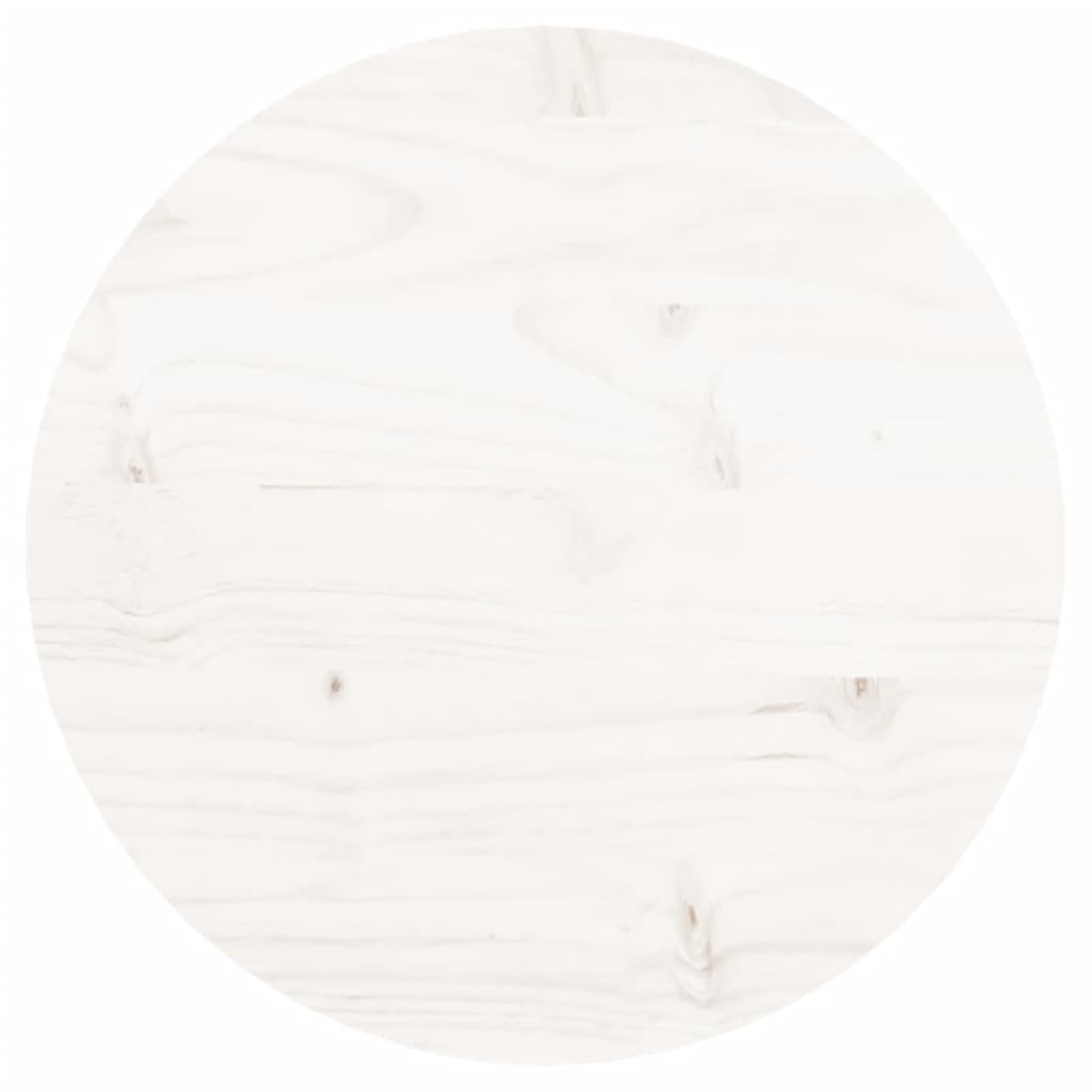 vidaXL fehér tömör fenyőfa kerek asztallap Ø30 x 3 cm