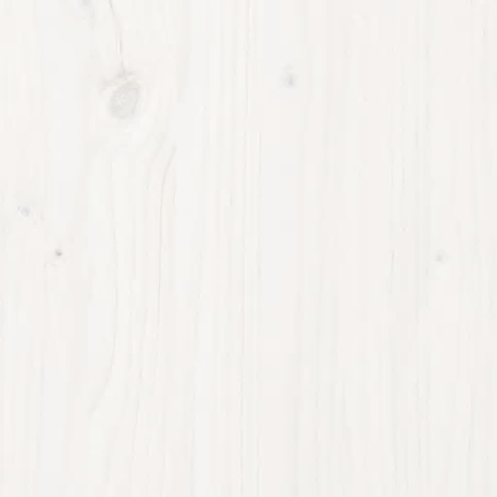 vidaXL fehér tömör fenyőfa fejtámla 146 x 4 x 100 cm