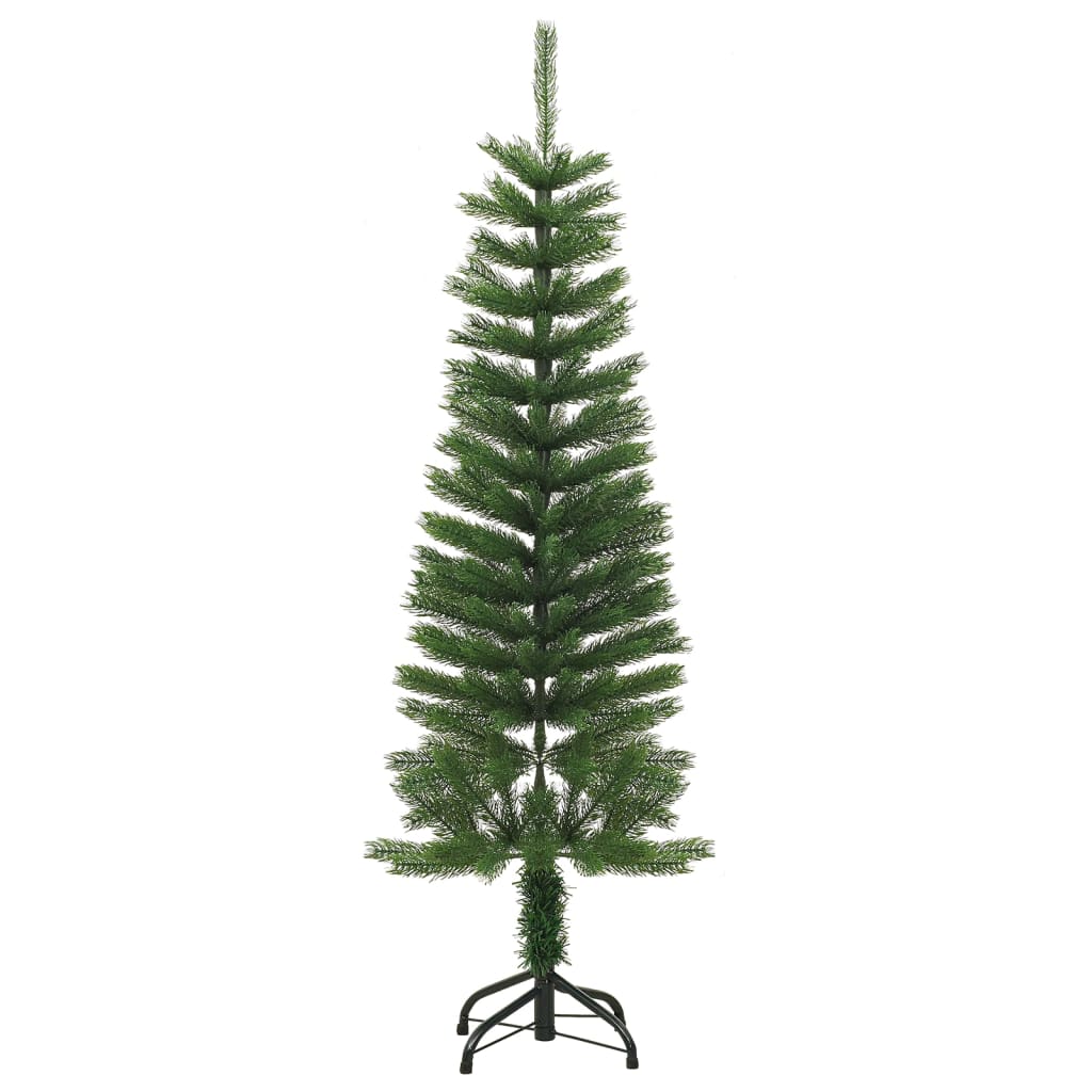 vidaXL vékony polietilén műkarácsonyfa állvánnyal 120 cm