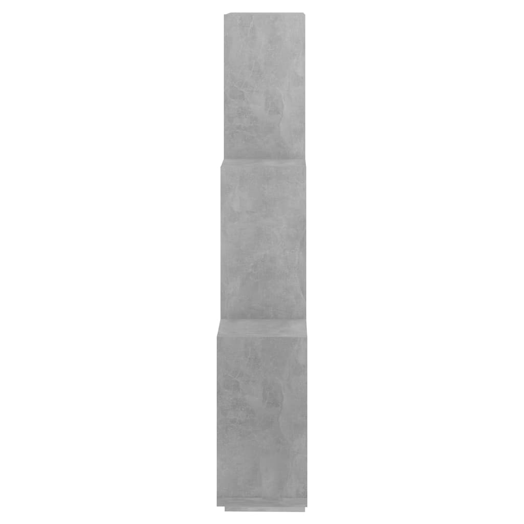 vidaXL betonszürke forgácslap fali kockapolc 78 x 15 x 93 cm