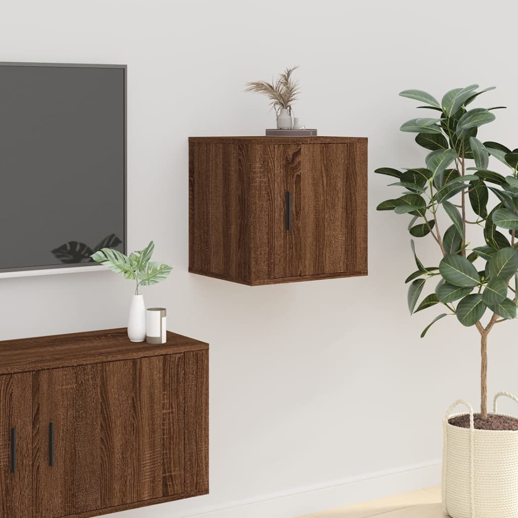 vidaXL barna tölgy színű fali TV-szekrény 40x34,5x40 cm