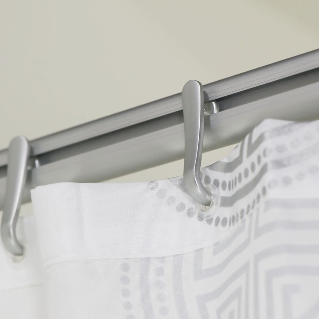 Sealskin Easy-Roll matt alumínium zuhanyfüggönysínszett