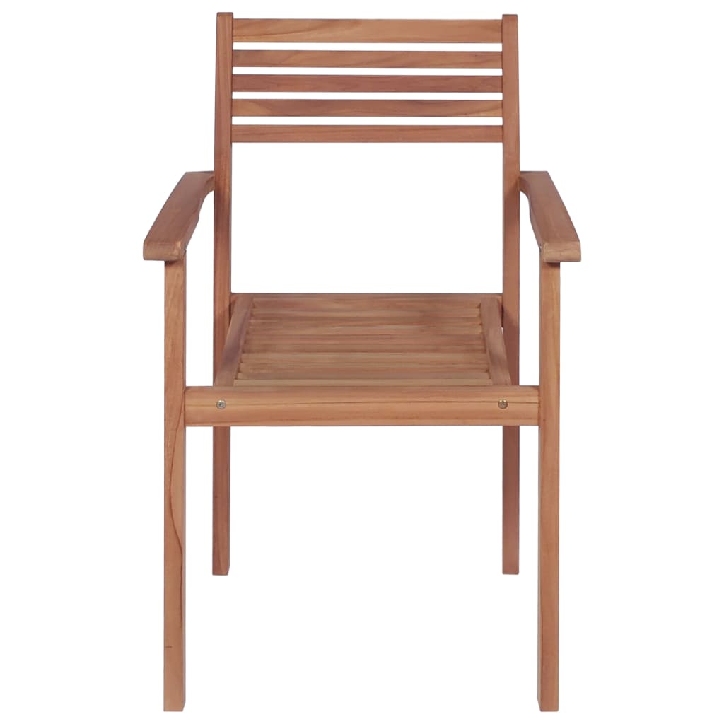 vidaXL 4 db tömör tíkfa kerti szék bordó párnával