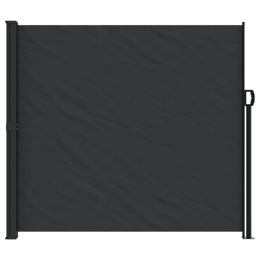 vidaXL fekete behúzható oldalsó napellenző 180 x 600 cm
