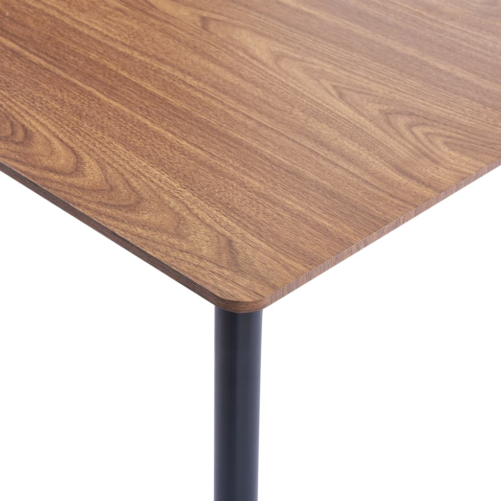 vidaXL barna MDF étkezőasztal 120 x 60 x 75 cm
