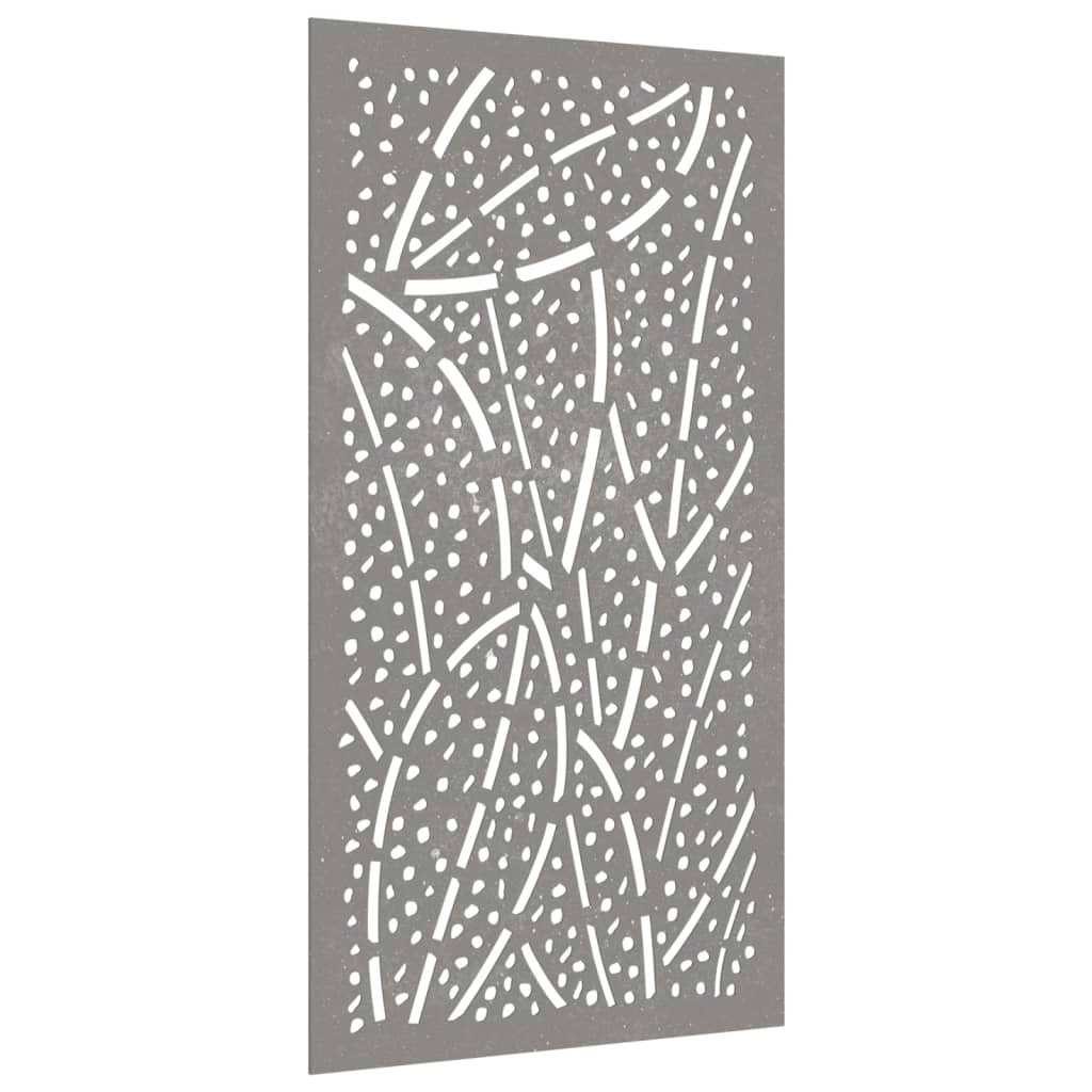 vidaXL levélmintás corten acél kerti faldísz 105 x 55 cm