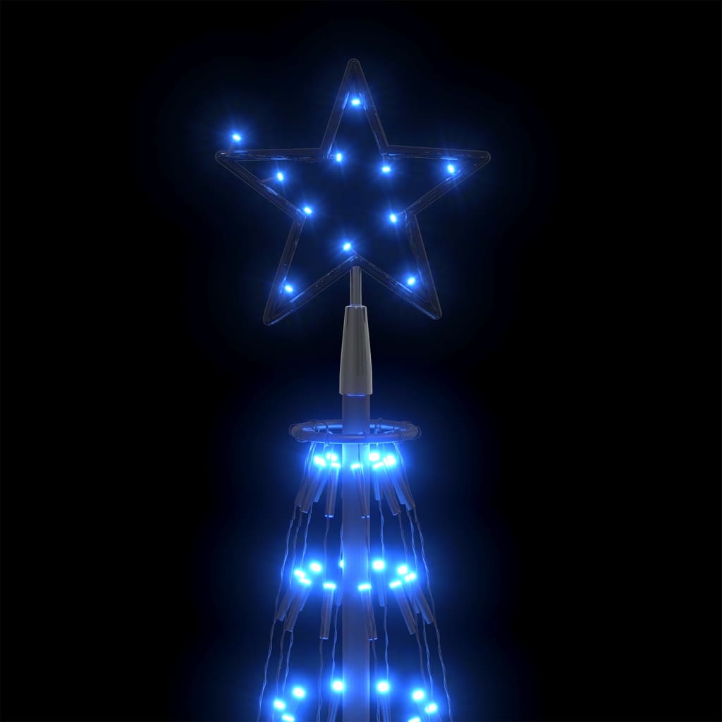 vidaXL kúp alakú karácsonyfa 752 kék LED-del 160 x 500 cm