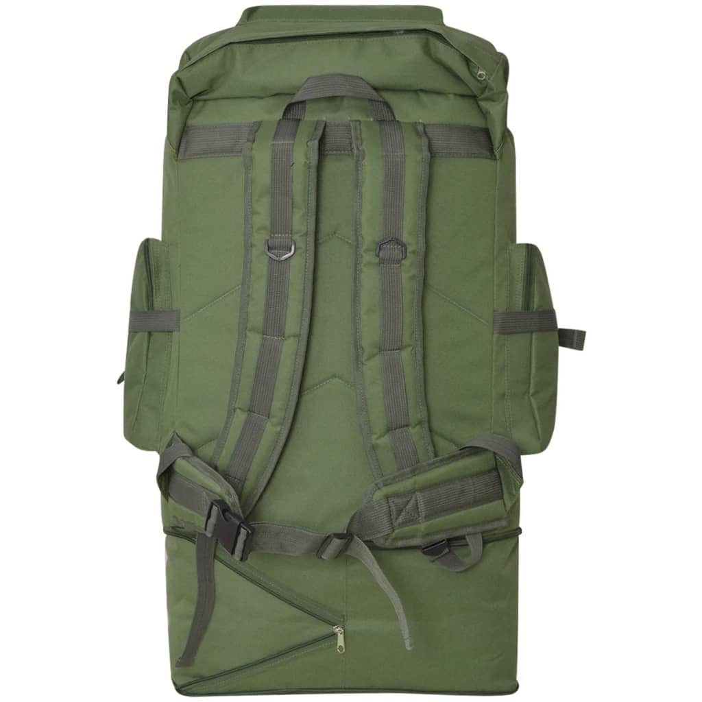 vidaXL katona stílusú hátizsák 100 L XXL zöld