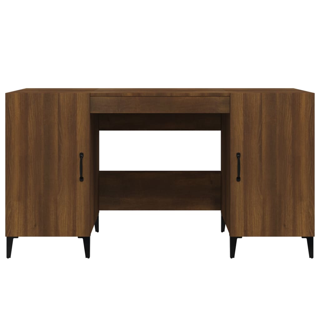 vidaXL barna tölgy színű szerelt fa íróasztal 140 x 50 x 75 cm